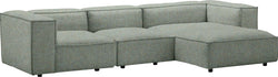 MOOD St Hevre Ecksofa rechts h'grün - B: 291.0 cm x T: 149.0 cm x H: 65.0 cm / Hellgrün