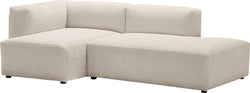 CORDIN Ecksofa divano ad angolo - Crema / L: 224.0 cm x P: 130.0 cm x A: 67.0 cm