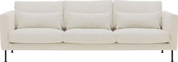 TEM St Hevre 3er-Sofa natur,Fuss M. schw - Natur / L: 248.0 cm x P: 100.0 cm x H: 84.0 cm