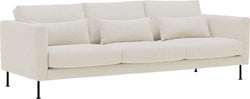TEM 3er-Sofa Stoff Hevre - Natur / B: 248.0 cm x T: 100.0 cm x H: 84.0 cm