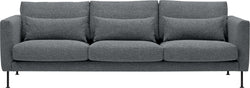 TEM St Hevre 3er-Sofa blau,Fuss M. schw - Blu / L: 248.0 cm x P: 100.0 cm x A: 84.0 cm