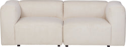 CORDIN 2er-Sofa ecru - Creme / B: 198.0 cm x T: 93.0 cm x H: 67.0 cm