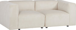 CORDIN 2er-Sofa - B: 198.0 cm x T: 93.0 cm x H: 67.0 cm / Creme