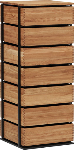 DON Kommode - Natur / B: 45.0 cm x T: 45.0 cm x H: 114.0 cm