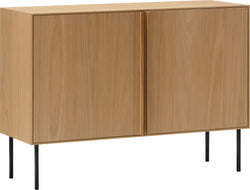 LEVEN Sideboard natur/sz 120x40x78cm - Braun / B: 120.0 cm x T: 40.0 cm x H: 78.0 cm