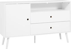 MOLLY Sideboard 130x40x80.5 cm - Bianco / L: 137.0 cm x P: 61.0 cm x A: 80.0 cm