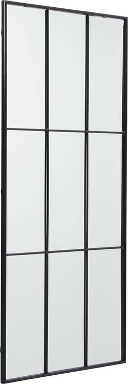 DENNIS Spiegel - Schwarz / B: 80.0 cm x T: 3.0 cm x H: 170.0 cm