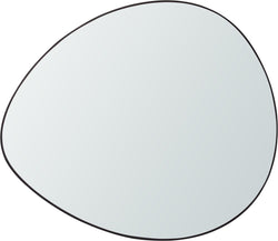 LOUI Spiegel - Schwarz / B: 93.0 cm x T: 2.5 cm x H: 81.0 cm