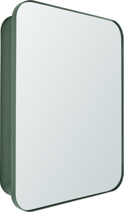 NAYA Wandspiegel - Grün / B: 50.0 cm x T: 12.0 cm x H: 40.0 cm