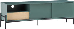 OLSEN Buffet basso - Verde / L: 150.0 cm x P: 40.0 cm x A: 50.0 cm