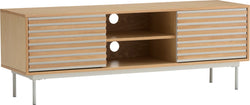 LINE Lowboard - Grau / Braun / B: 140.0 cm x T: 40.0 cm x H: 50.0 cm
