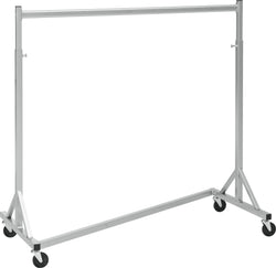 MILLIE Rollgarderobe - B: 120.0 cm x T: 59.0 cm x H: 185.0 cm / Silberfarbig