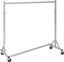 MILLIE Vestiaire à roulettes - couleur aluminium / L: 120.0 cm x P: 59.0 cm x H: 185.0 cm