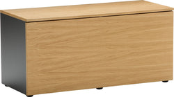 RAKKEL II Banc à chaussures - placage de chêne / L: 100.0 cm x P: 41.6 cm x H: 48.0 cm