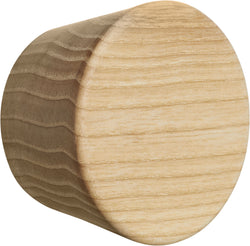 MOLLY Kleiderhaken Esche Ø6cm H4cm - Natur / B: 6.0 cm x T: 6.0 cm x H: 4.0 cm