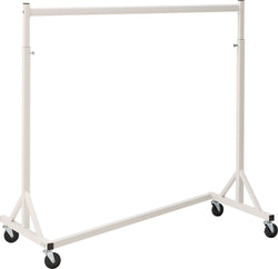 MILLIE Vestiaire à roulettes - Blanc / L: 120.0 cm x P: 59.0 cm x H: 185.0 cm