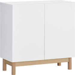 MARLIN Armoire à chaussures - Blanc / L: 80.0 cm x P: 36.8 cm x H: 80.0 cm