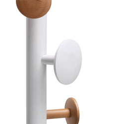 Porte-vêtements LANA - hêtre naturel / L : 30,5 cm x P : 30,5 cm x H : 182,0 cm