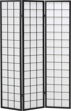 Écran KRISTA - Noir et blanc / L: 132.0 cm x P: 2.0 cm x H: 178.5 cm
