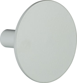 YOMMA coat hook matt Ø7x5.1cm - Grau / L: 7.0 cm x P: 5.1 cm x H: 7.0 cm