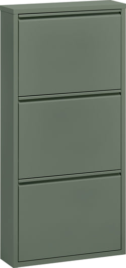 TOBEY Scarpiera inclinabile - Verde timia / L: 50.0 cm x P: 15.0 cm x A: 103.5 cm