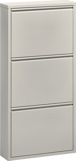 TOBEY Scarpiera inclinabile - Grigio chiaro / L: 50.0 cm x P: 15.0 cm x A: 103.5 cm