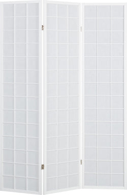 KRISTA Paravento - Bianco / L: 132.0 cm x P: 2.0 cm x A: 178.5 cm