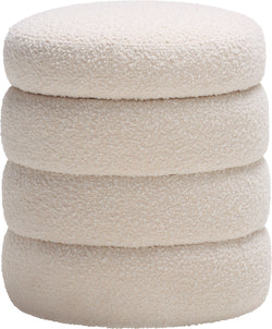 LIYA Hocker - Creme / H: 47.0 cm