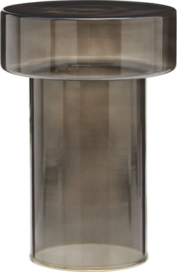 LOAN Tavolino accostabile - Fumo / L: 35.0 cm x P: 35.0 cm x A: 49.0 cm