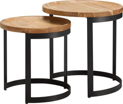 AMELIA Table d'appoint - Nature / L: 48.0 cm x P: 48.0 cm x H: 48.0 cm