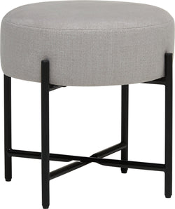 ARNO II Hocker St Sky Metallgeste schwa - Schlamm / B: 40.0 cm x T: 40.0 cm x H: 39.5 cm