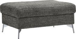 DIENER Hocker - Anthrazit / B: 64.0 cm x T: 95.0 cm x H: 45.0 cm