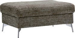 DIENER Hocker - Grau / B: 64.0 cm x T: 95.0 cm x H: 45.0 cm