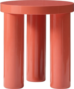 NYLA Beistellt.orange Acacia/MDFØ40H45.5 - Orange / B: 40.0 cm x T: 40.0 cm x H: 45.5 cm