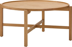 MEREDITH Salontisch - Eiche / B: 87.0 cm x T: 87.0 cm x H: 40.0 cm