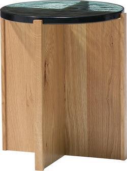 AMARA Beistelltisch - Grün / B: 40.5 cm x T: 40.5 cm x H: 44.5 cm