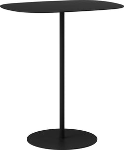 LEONA Table d'appoint - Noir / L: 34.0 cm x P: 45.0 cm x H: 51.5 cm