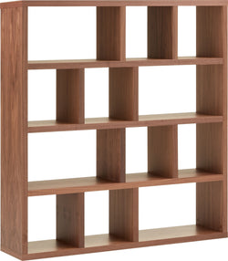 INDUS Regal - Nussbaum / B: 150.0 cm x T: 34.0 cm x H: 159.0 cm
