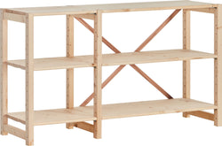 WASA Regalkombination - Hellbraun / B: 125.3 cm x T: 40.0 cm x H: 72.0 cm