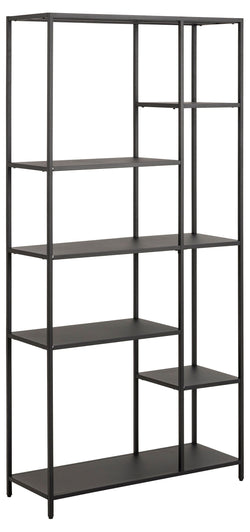 JAXTON Regal - Schwarz / B: 79.5 cm x T: 30.0 cm x H: 165.0 cm