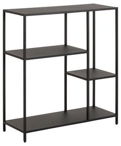 JAXTON Regal - Schwarz / B: 79.5 cm x T: 30.0 cm x H: 86.0 cm