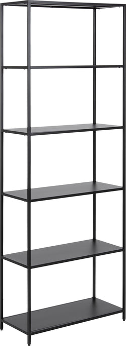 JAXTON Regal - Schwarz / B: 69.5 cm x T: 30.0 cm x H: 185.0 cm