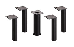 FINJA Set de pieds - Schwarz / L: 2.5 cm x P: 2.5 cm x H: 12.0 cm