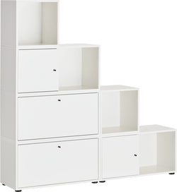 FINJA Regal - Weiss / B: 160.0 cm x T: 36.0 cm x H: 163.0 cm