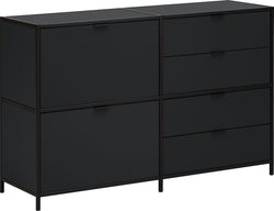 SEVEN Sideboard - Anthrazit / B: 124.8 cm x T: 39.0 cm x H: 80.0 cm