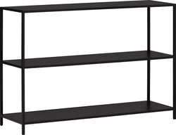 JEREMY Scaffale - Nero / L: 114.0 cm x P: 35.0 cm x A: 78.0 cm