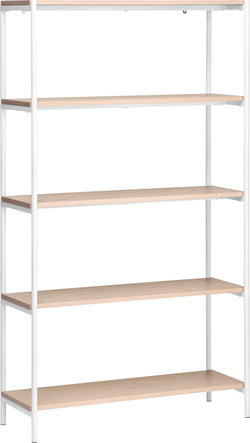 ANUK Regal - natur / weiss / B: 85 cm x T: 30 cm x H: 150 cm