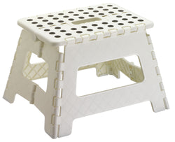 BOB Tabouret pliant - Blanc / L: 31.0 cm x P: 22.0 cm x H: 22.0 cm