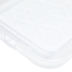 Boîte de rangement EVO avec couvercle - Transparente / L : 12,2 cm x P : 17,9 cm x H : 1,1 cm