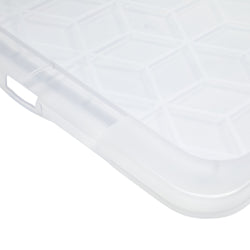 Boîte de rangement EVO avec couvercle - Transparente / L : 39,5 cm x P : 59,0 cm x H : 2,0 cm